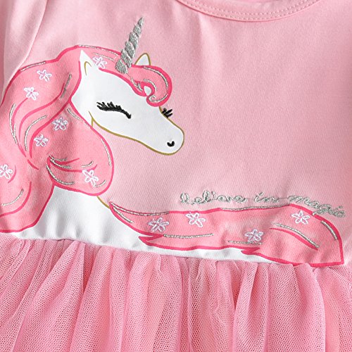 Dxton Little Girl Children Kid Long Sleeve Flower Birthday Dresses Lh4570-5T #TOP4