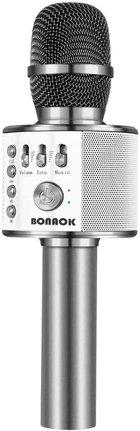 New Year sale BONAOK Karaoke Microphone,3-in-1 Portable Bluetooth Handheld…