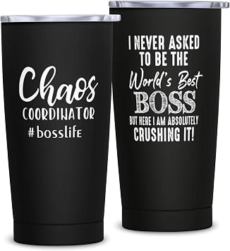 Bosses Gifts for Men, Boss Male Tumbler 20oz