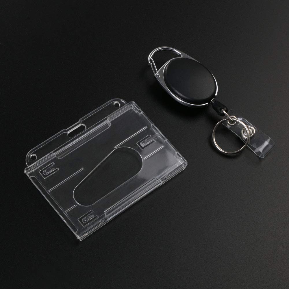 Vicloon Portachiavi Retrattile Clip a Bobina Porta Badge Allungabile