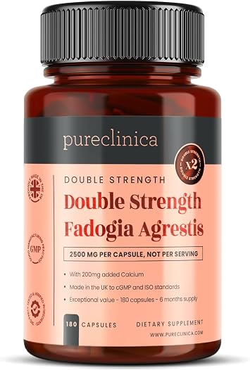 Double Strength Premium Fadogia Agrestis - 2500mg x 180 Capsules - 6 Months Supply