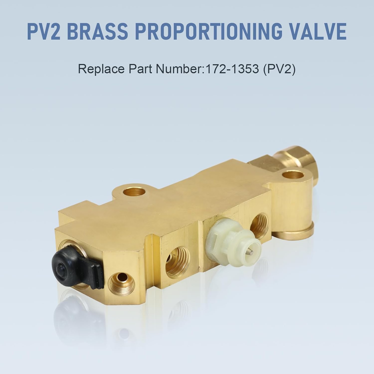 PV2 Brass Combination Proportioning Valve For Disc/Drum Disc Front Drum Rear Brake 172-1353 PV71 25509419 Replacement For GM Chevy Chevrolet Ford Classic Car & Truck