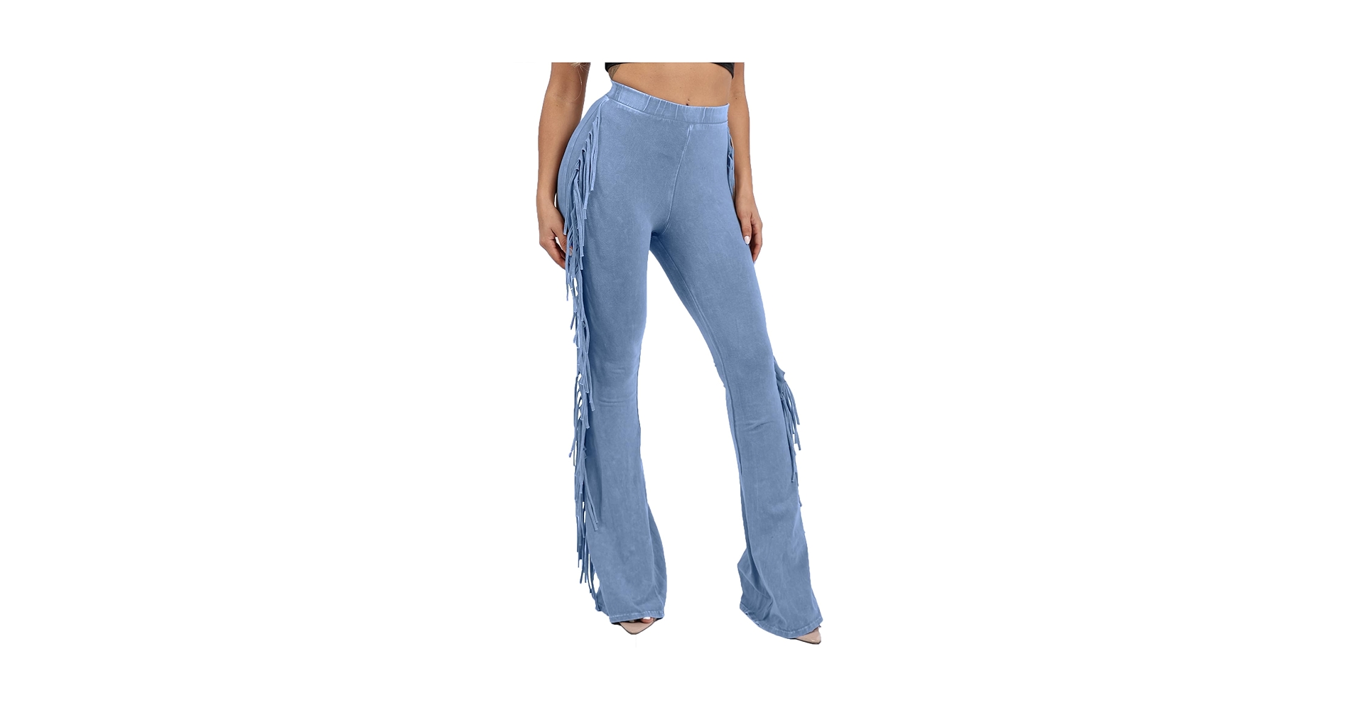 パンツ BELL PANTS Amazon.com: Ofenti High-Waisted Bell Bottom Fringe Pants