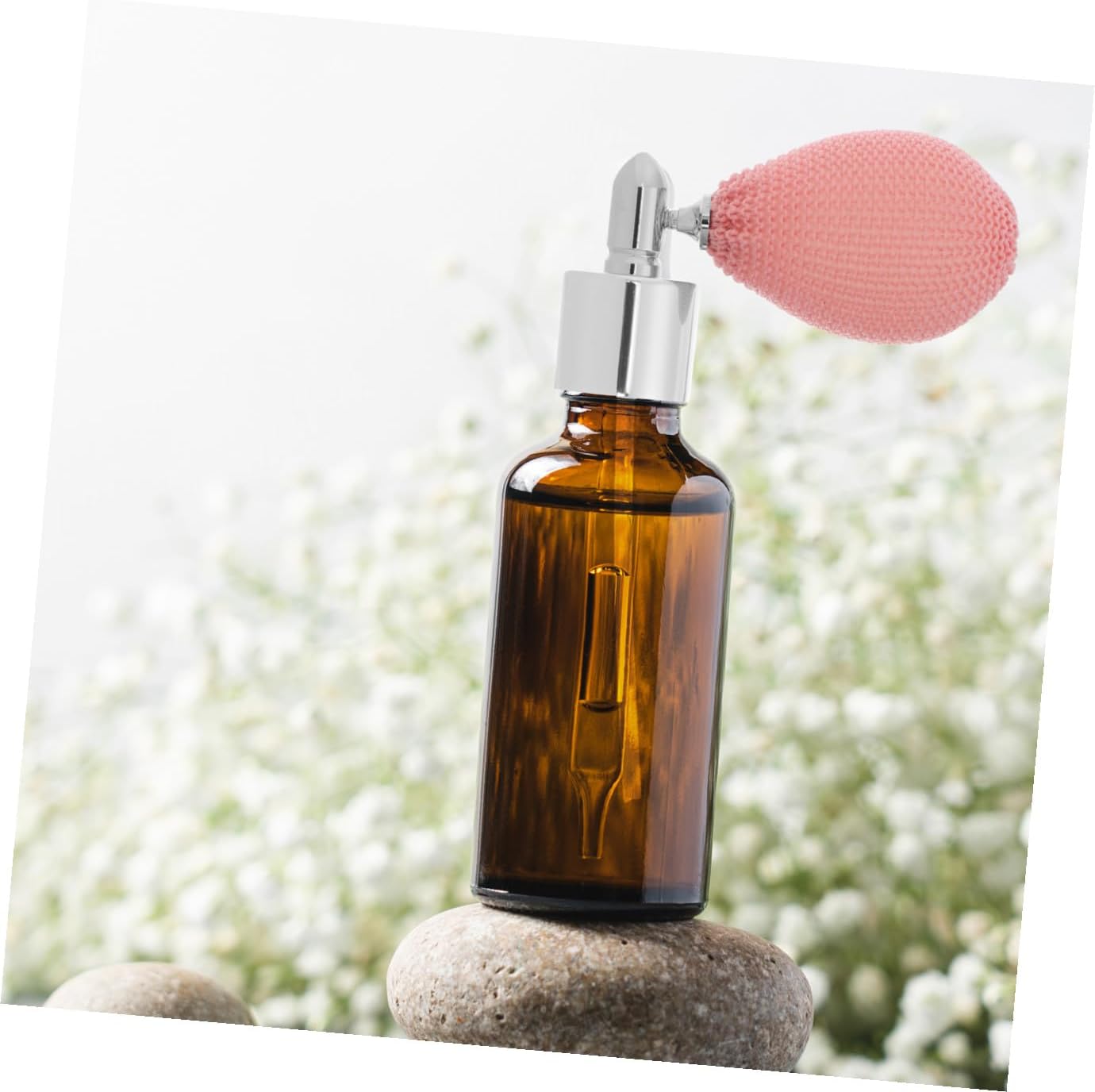 Angoily Airbag Spray Perfume Bottle Nozzle Replacement Cap Silver Bulb Distributor for Essential Oil Bottles Accessories Suitable for Refillable Containers and Travel Use