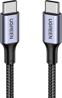 UGREEN 10ft USB C to USB C Cable 100W Type C Power Delivery Fast Charging Cord PD Fast Charge Compatible with MacBook Pro, iPad Pro, iPad Mini6, Google Pixel 6, Galaxy S23 S22 S20 A71, PS5 Controller