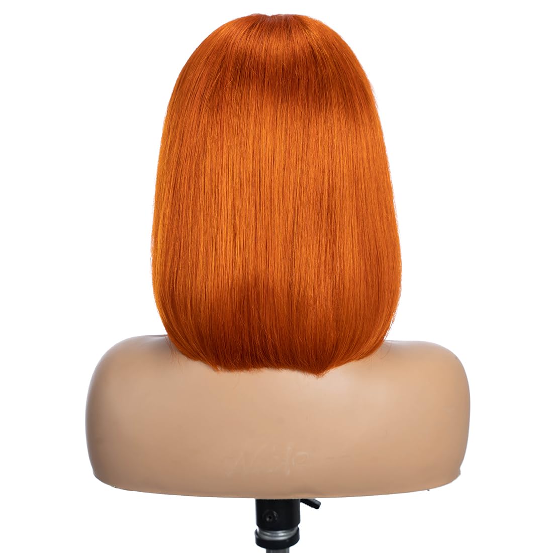 Human Hair Wigs hd Lace Front Wigs 13x4x1 T Part Wigs Short Bob 12inch Human Hair Gluless Wigs 150% Brazilian Virgin Human Hair Bob Wigs Straight Hair ORANGE Color for black women - Image 4