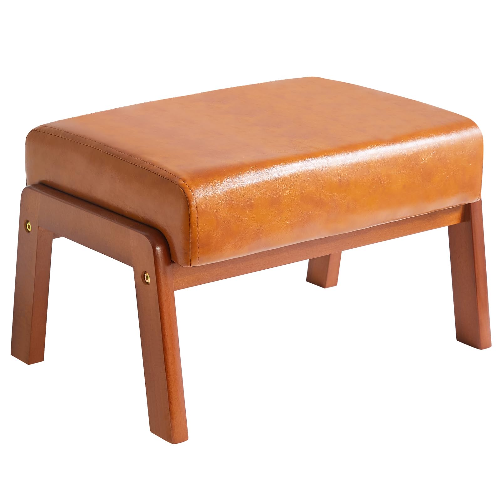 Amazon.com: IBUYKE 10.2” H Small Foot Stool Ottoman, Rectangle PU