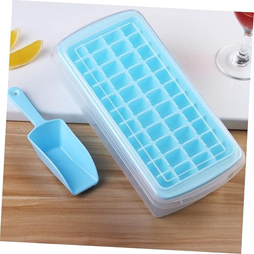 Miniatura 3 de Luxshiny Caja de hielo Molde cuadrado de silicona Bandeja de silicona Máquina para hacer hielo para el hogar Caja de cubitos de hielo Bandeja