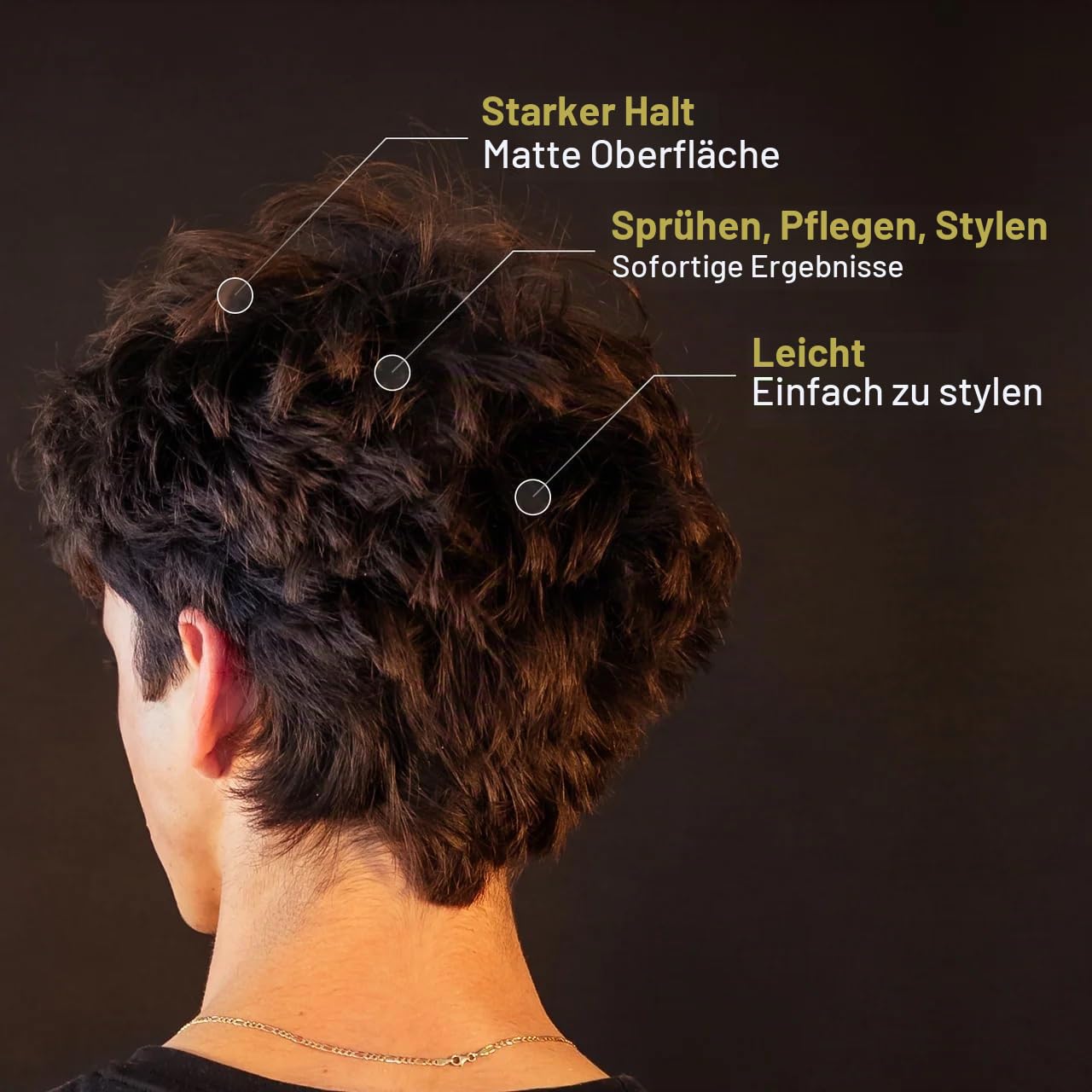 Haar-Texturierungspuder – Leichtes, volumengebendes Haarstyling-Puder mit mattem Finish, Add Texture to Hair with Medium Hold, For Short to Medium Hair(1,69 oz Flasche, 2,5 g Füllmenge, 1er-Pack)