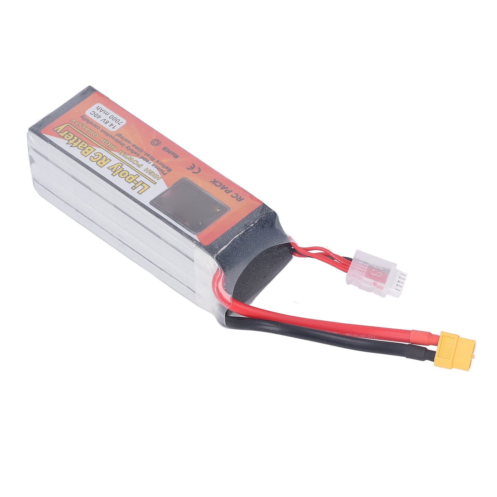 Dilwe Batteria RC Lipo 7000mAh 14,8 V 40C Velocità di Scarica XT60 Spina di Alimentazione per Modello di Auto in Elicottero RC