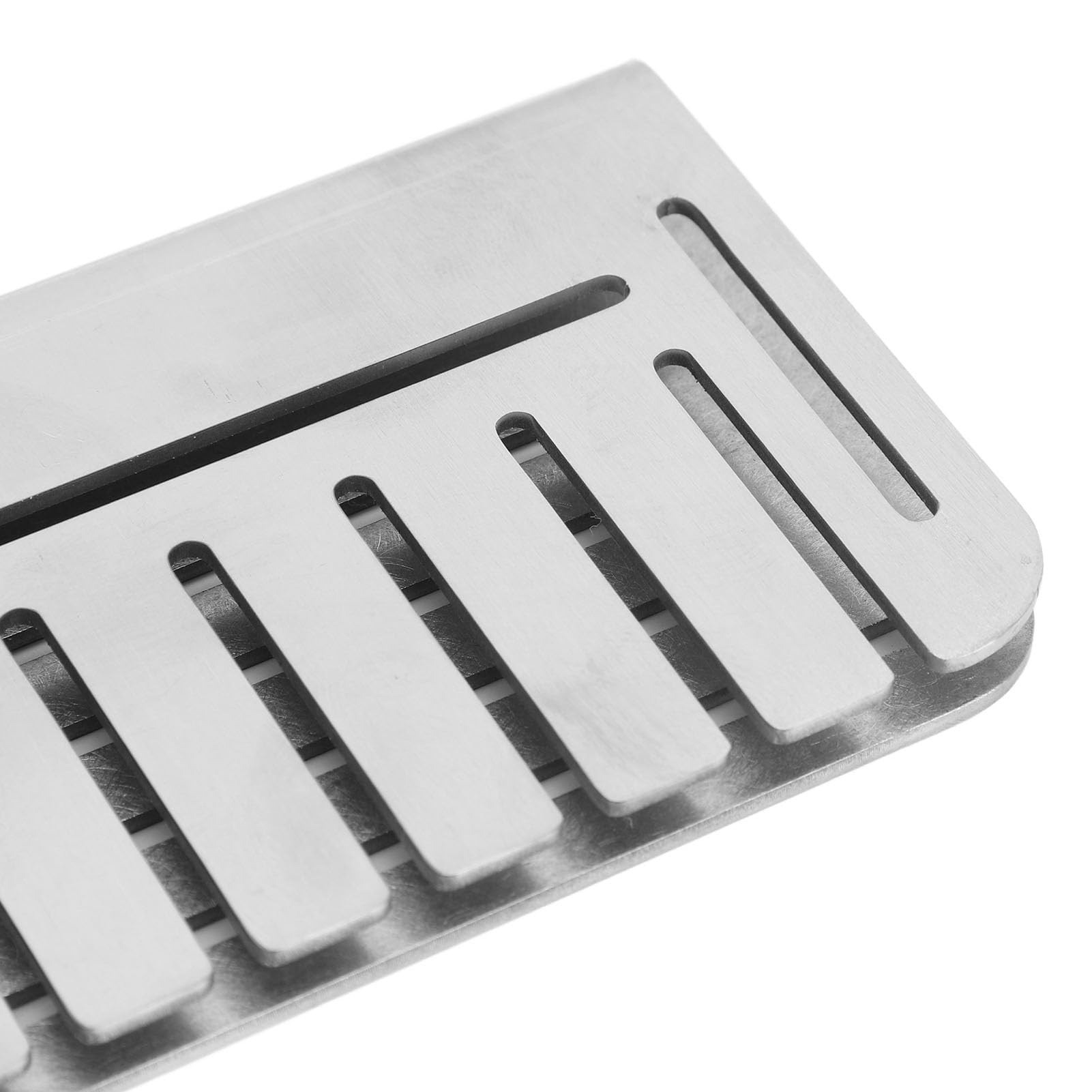 Pilipane Grease Door Blocker Heavy Duty Griddle Grease Gate 304 Stainless Steel Food Screen Block for Cast Iron Grill Pan Flat Top Grills 4.7 Inch Width 2.6 Inch Height