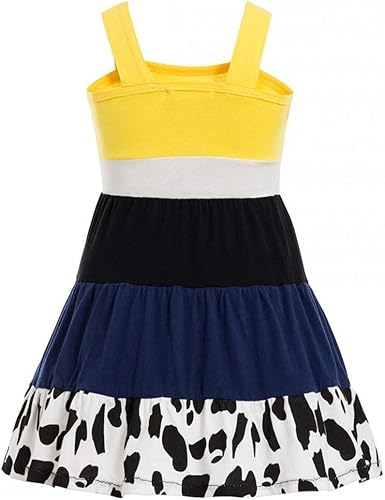 Miniatura 2 de Waruila Jessie - Disfraz para niñas pequeñas y niñas pequeñas con túnica de Jessie para niñas pequeñas (dorado, 6-7)