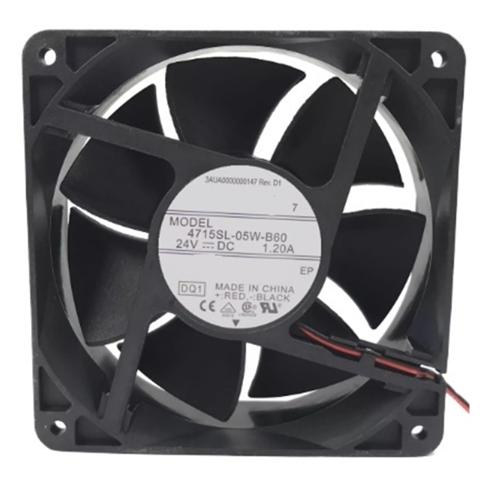 ZBWZXBDJ Fan 4715SL-05W-B60 DC 24V 1.2A 12038 12CM 2 Pin