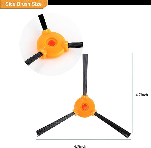 Miniatura 5 de Piezas de repuesto para aspiradora robótica Ecovacs Deebot N79 N79s DN622 500 N79w Yeedi K600 K700, kit de accesorios incluye 2 cepillos