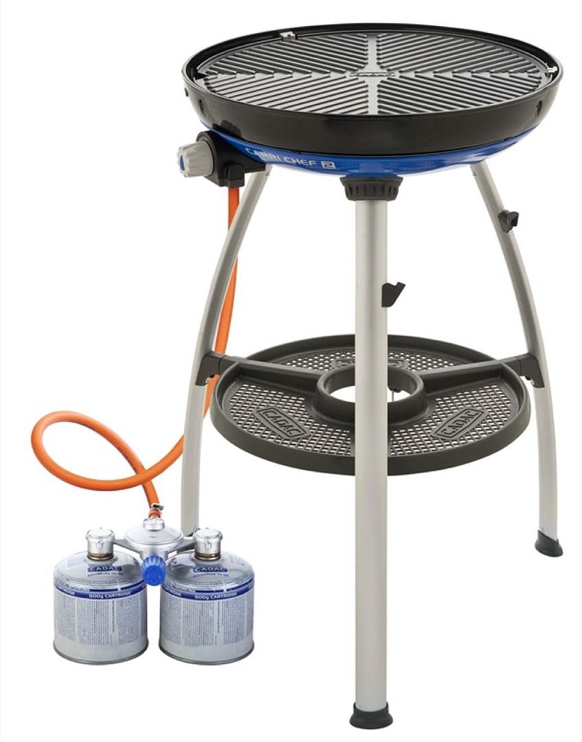 Cadac Dual Power Pak - Alternativa Leggera alle Bombole Gas per Fornelli BBQ da Campeggio - Sistema Portatile a Due Cartucce per Avventure Outdoor - Uso Esterno