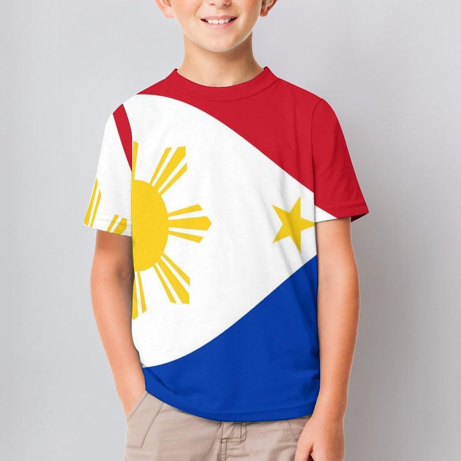 Philippines Flag T Shirt for Boy Girl Top Short Sleeve T-Shirt Graphic Tee