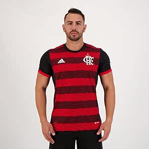 Adidas Camisa Flamengo I 2022 AeroReady Preta M Masculino Manga Curta Careca