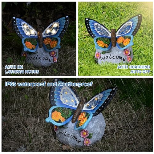 Yiosax YIOSAX-2404 Garden Statue Butterfly-Solar Butterfly Decor thumb #3