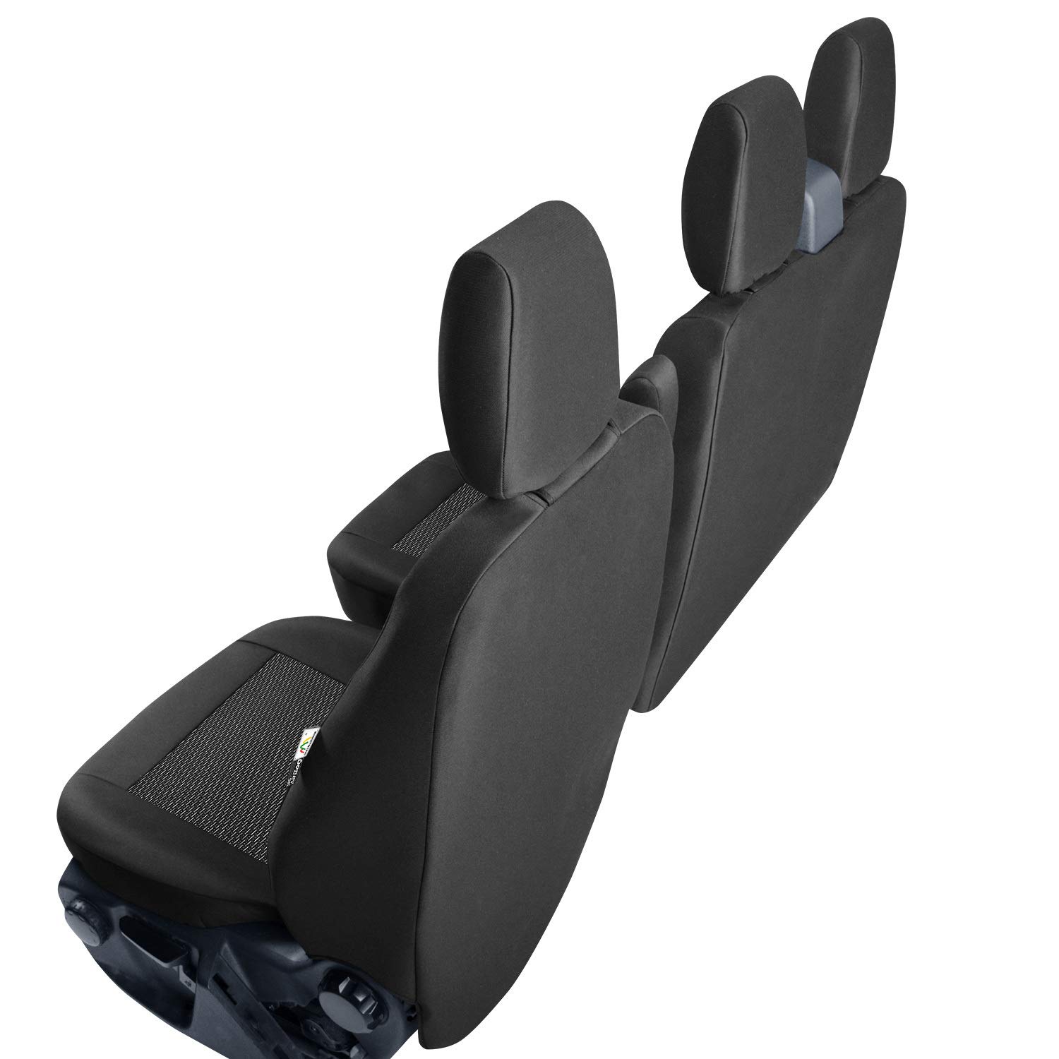 Coprisedili Kegel-Blazusiak su misura in Poliestere per Ford Transit Custom dal 2012 al 2018, Nero