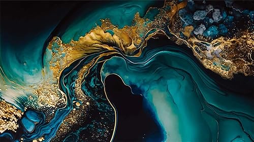 Miniatura 1 de VistaPalette Papel tapiz autoadhesivo con pintura al óleo de la naturaleza del país de las maravillas para despegar y pegar, papel pintado removible