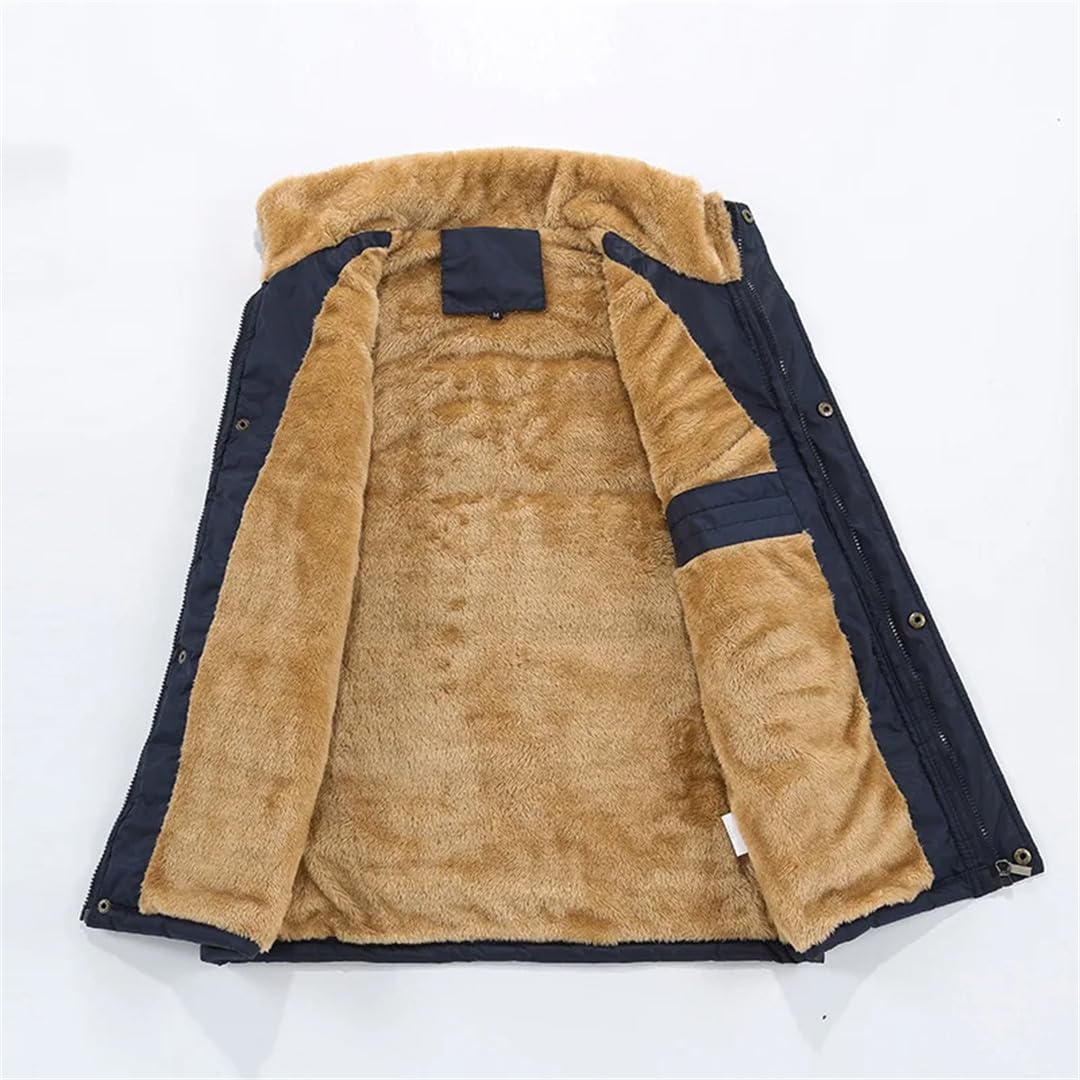 Gilet da uomo in pile termico di cotone invernale imbottito