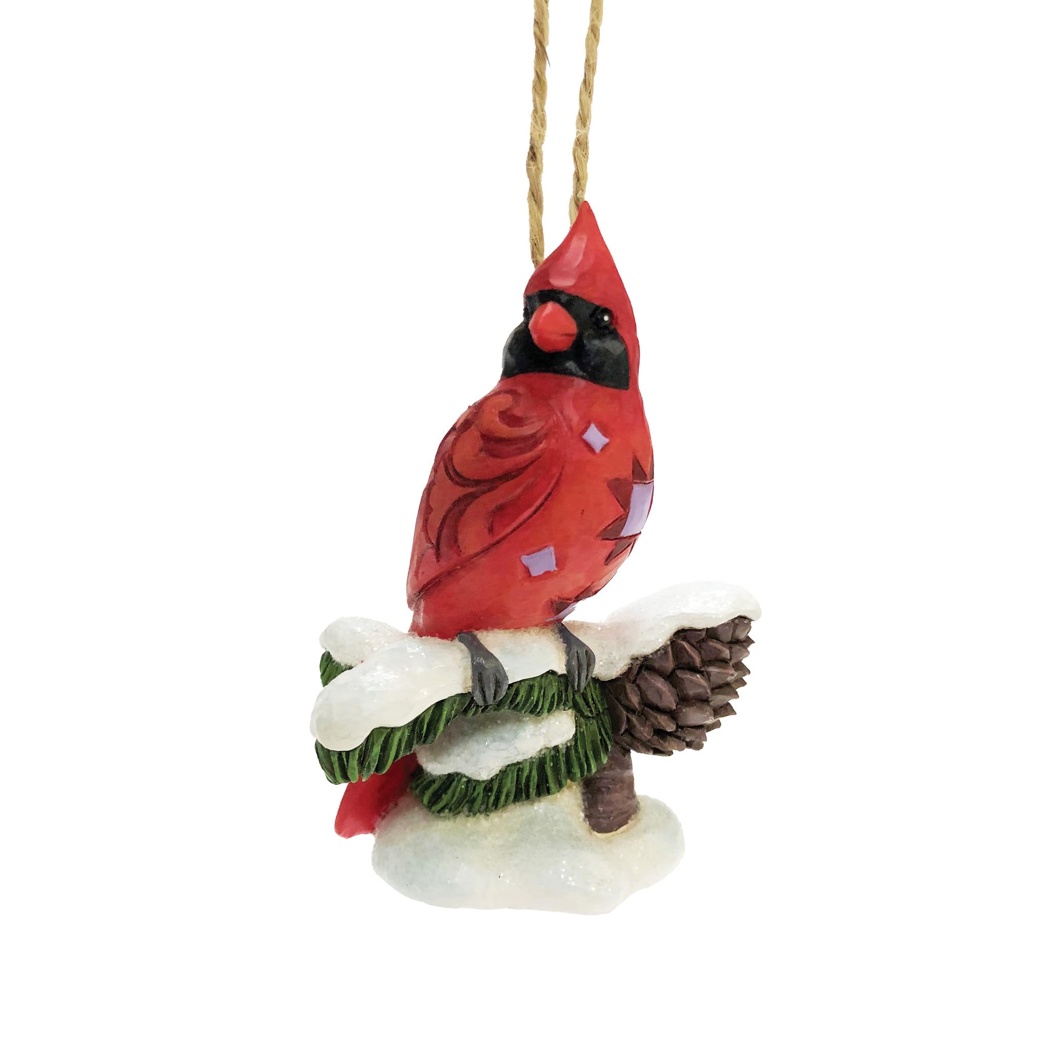 Ornement Jim Shore Caring Cardinals la magie d'un Noël traditionnel en figurine oiseau