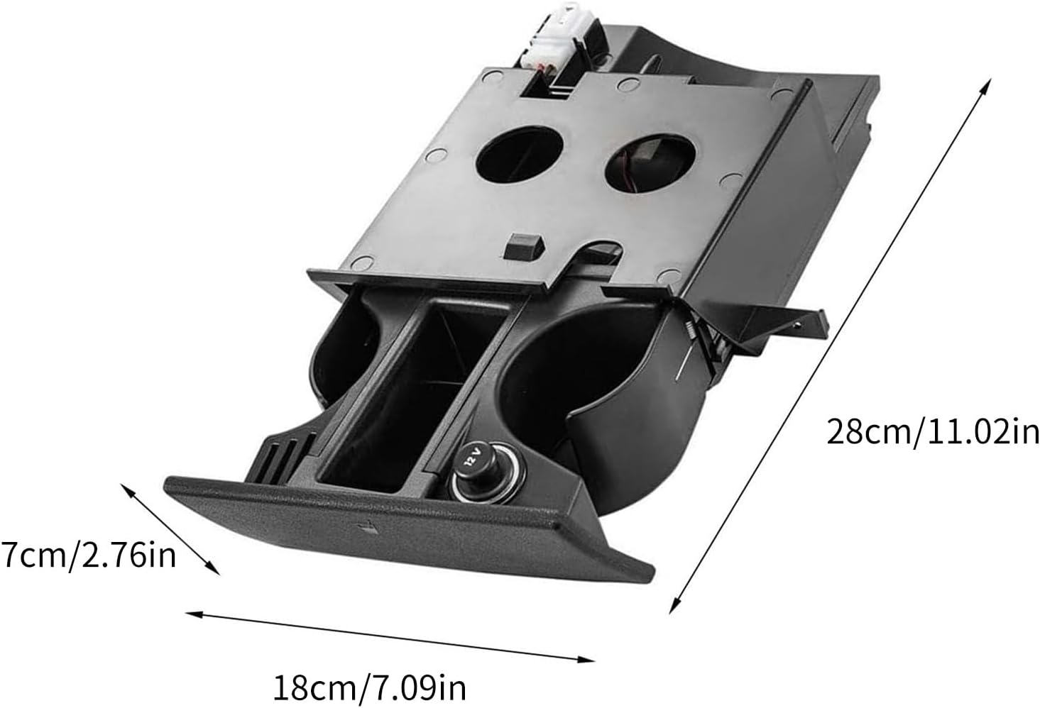 アップグレード車の灰皿コインホルダー便利な灰皿 & コインホルダー簡単にインストールカップホルダー車のアクセサリー Amazon.co.jp:  灰皿ウォレット、ブラック灰皿カップコインホルダー簡単取り付け車を清潔に保つトランスポーターRHD用7H2858601 : 車＆バイク