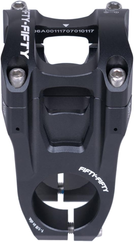 FIFTY-FIFTY Aluminum Alloy Mountain Bike Stem for 1-1/8 Steer Tube 31.8mm Handlebar, Short Handlebar Stem for All Mountain, MTB, Downhill, Freeride