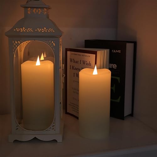 Miniatura 3 de TECHLONG Velas sin llama con temporizador remoto velas 3D de llama parpadeante que funcionan con pilas que duran más de 1000 horas velas LED