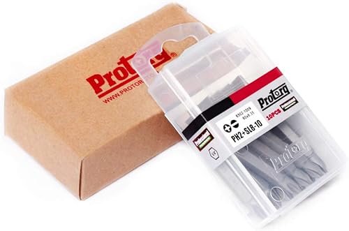 Miniatura 4 de Brocas de doble extremo, Phillips 2 y ranuradas 8-10,10 piezas con estuche de almacenamiento