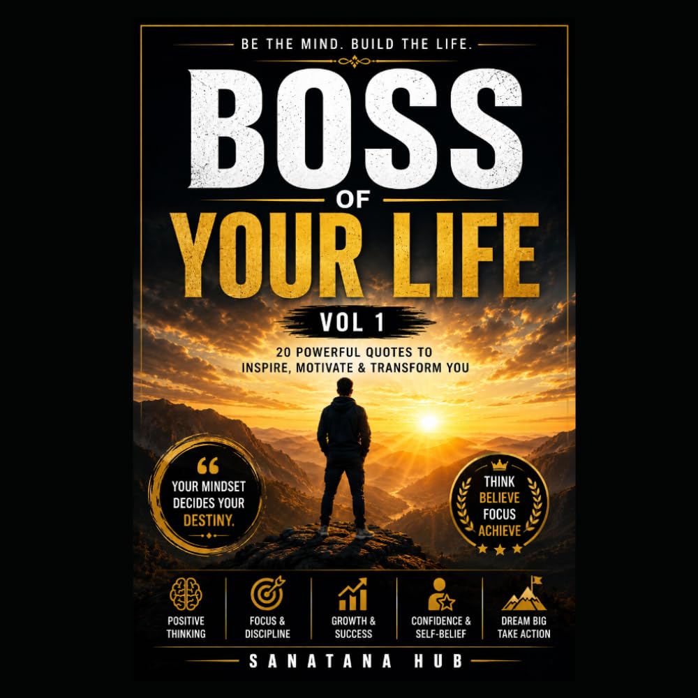 BOSS OF YOUR LIFE – VOL 1: 20 Powerful Quotes to Inspire, Motivate & Transform You: Daily Motivation for Positive Thinking, Self-Growth, Confidence, Discipline & Success Mindset