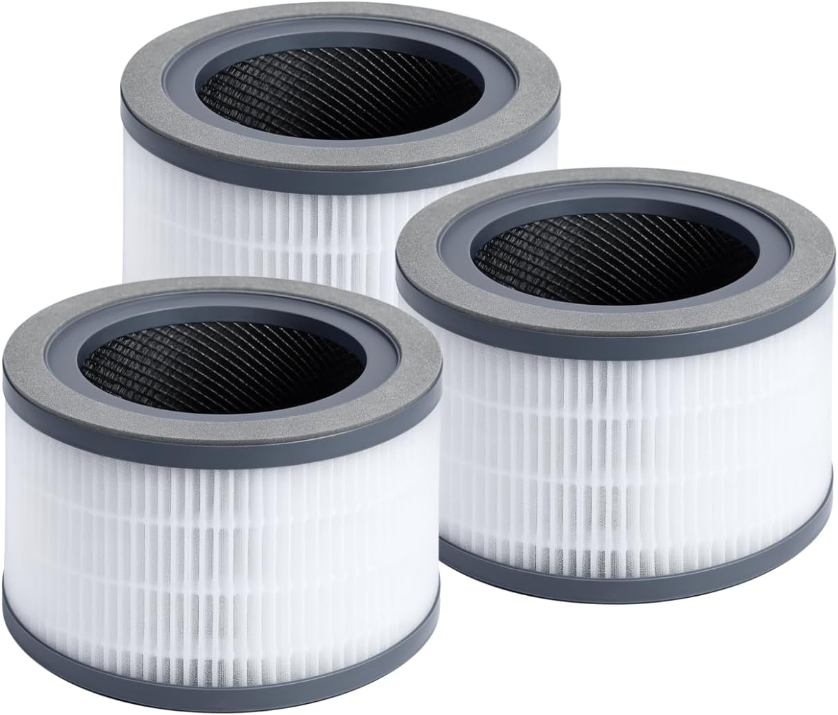 Nispira Vista 200 3-in-1 True HEPA Carbon Filter Replacement for Levoit Air Purifier Part Vista 200-RF. 3 Packs