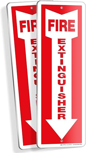 Miniatura 85 de iSYFIX Calcomanías de letreros para extintor de incendios, paquete de 12 calcomanías de vinilo autoadhesivas de alta calidad, laminadas para máxima