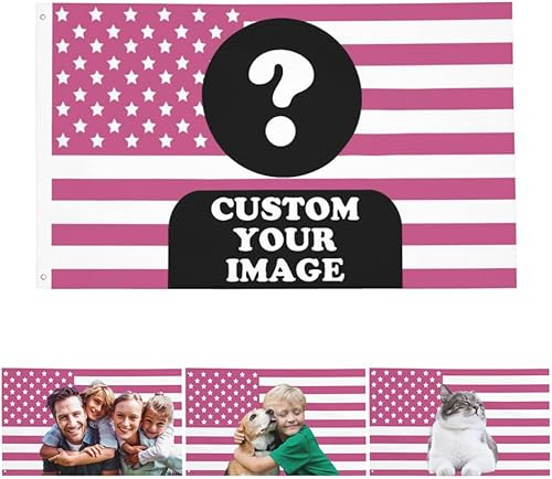 GRAXILON Custom Flag 3x5 Ft with Photo Personalized Flags Design Your Own Add Pi