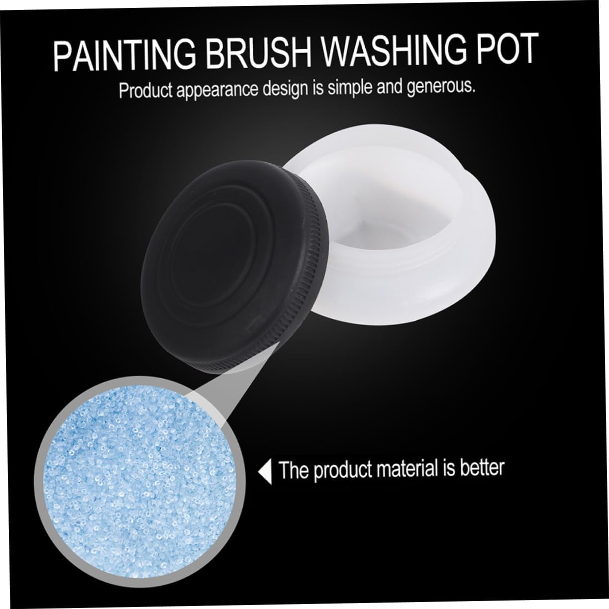 Angoily 2Pcs Oil Palette Cups Lid Reusable Portable Artist Brush Washer for Acrylic and Oil Painting for Cleaning and Mixing Pigments