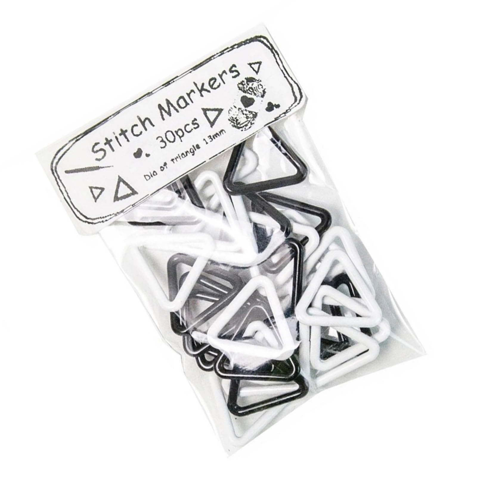 HZBB 30Pcs Triangular Stitching Markers Clip Metal Stitching Markers for Crochet Knitting and Dressmaking Garment Making Crochet Thread