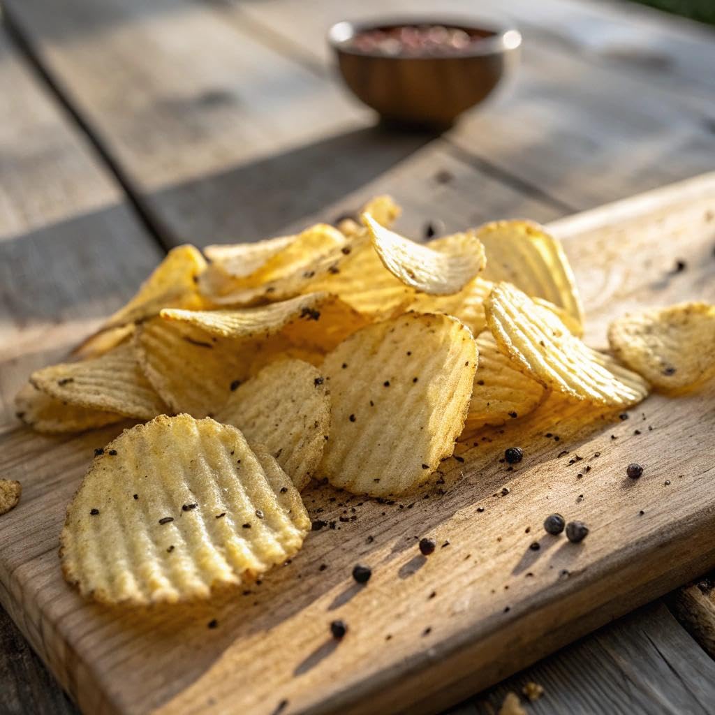 Boulder Canyon Avocado Oil Cut Sea Salt & Cracked Pepper Potato Chips, 5.25 oz (Pack of 12)