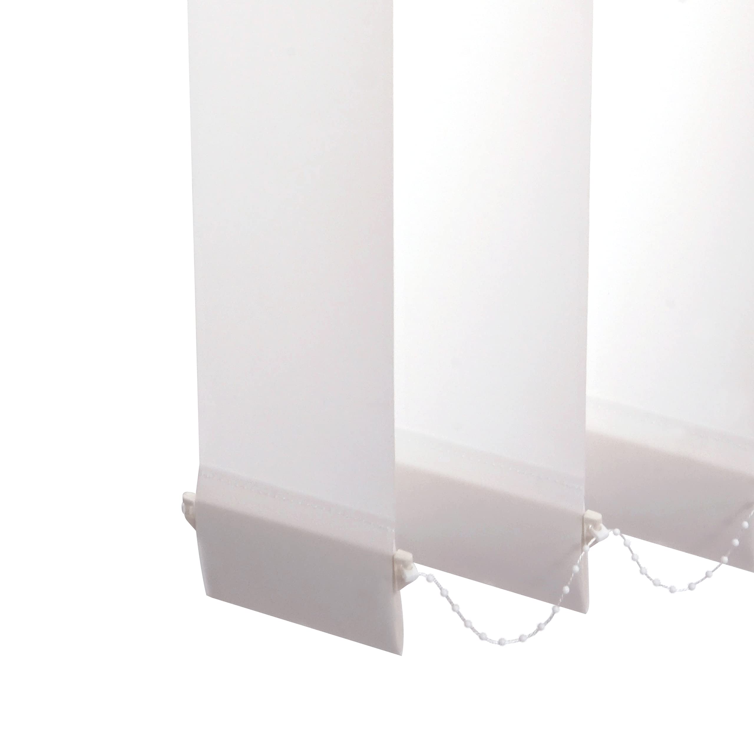 Ventanara® Lamellenvorhang durchgehende Schiene Komplettset Vertikaljalousie 89mm inkl. Montagematerial (Weiß (tageslicht), 250 x 180 cm)