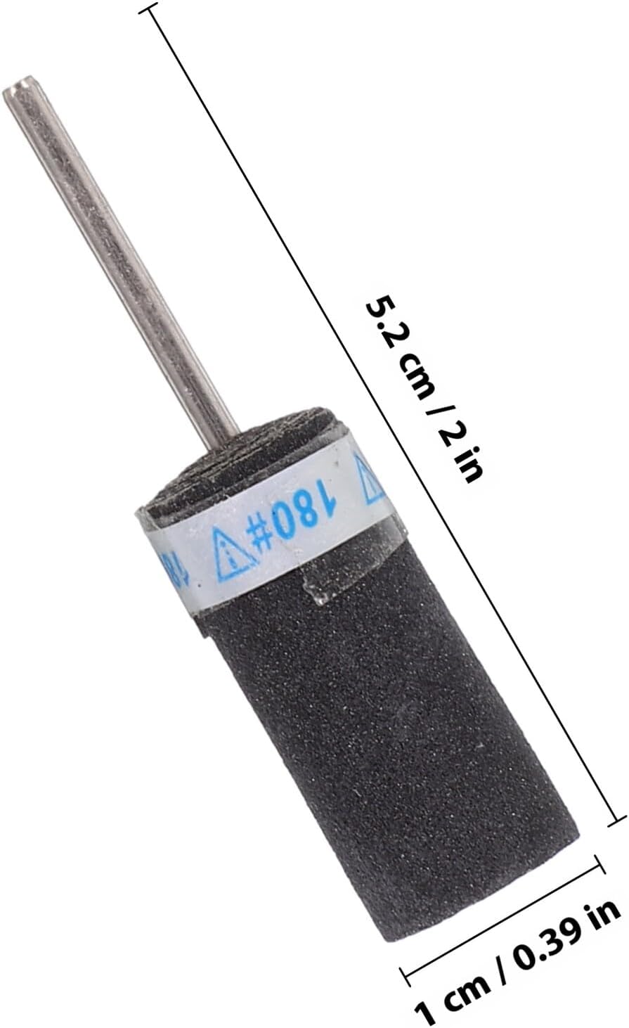 GETAJGHSD 10pcs Sandpaper Grinding Rods 180 Grit Jewelry Polishing Tools with 2.35mm Mandrel for Fine Detail Buffing and Engraving in Crafts and Beading