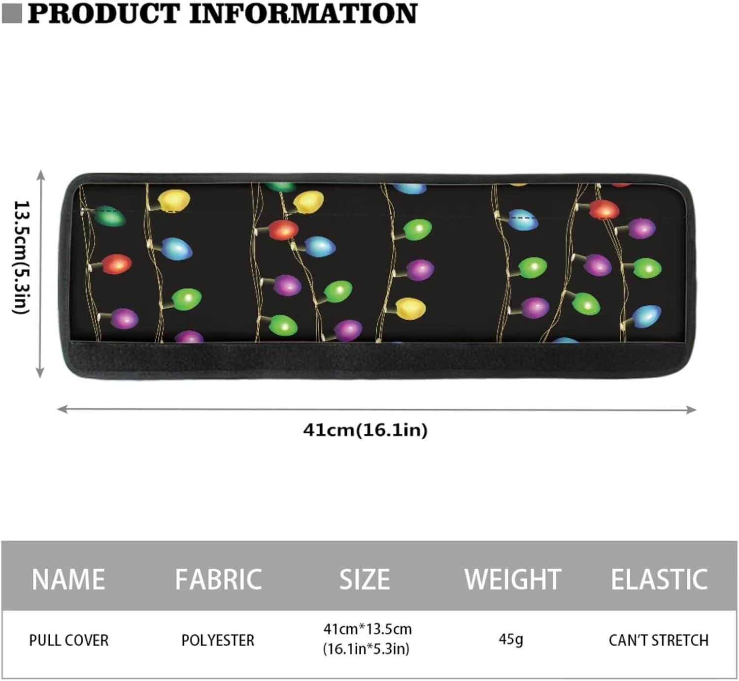 Fridge Handle Covers Set of 6 Christmas Decor Colorful Lights Refrigerator Door Handle Covers Appliance Handle Covers Christmas Decorations Fits Standard Size Microwave Oven