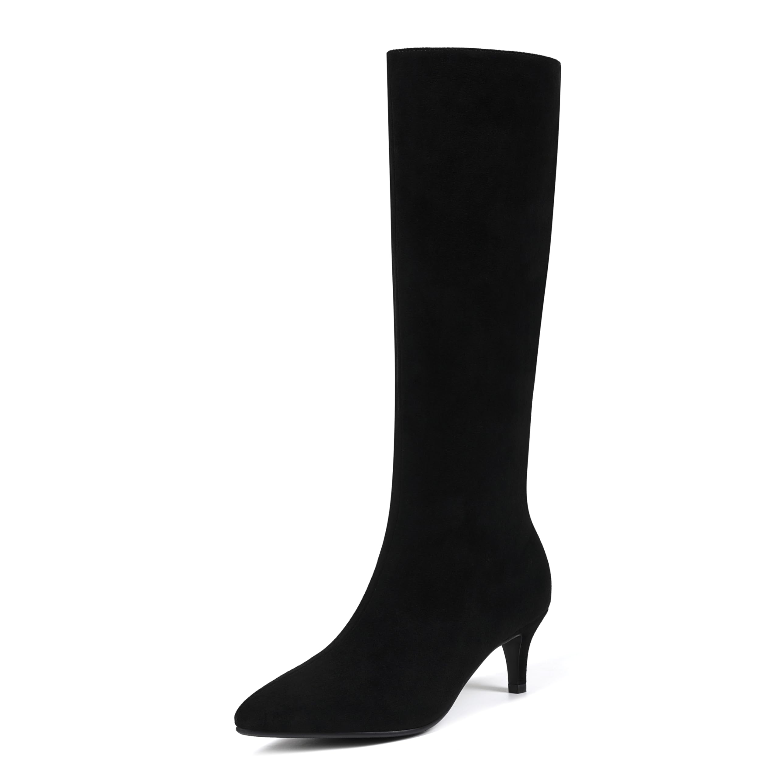 Knee High Boots Women Stiletto Heel Pointed Toe Tall Boot for Women Faux Crocodile Boots Side Zipper Fashion