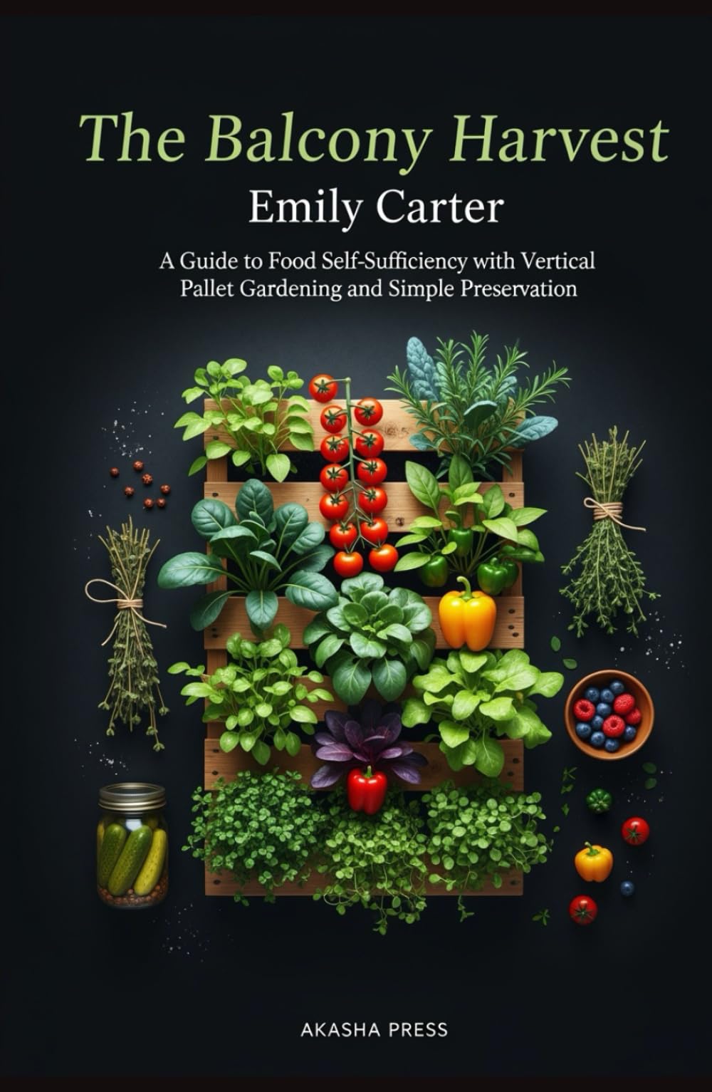 The Balcony Harvest: A Guide to Food Self-Sufficiency with Vertical Pallet Gardening and Simple Preservation