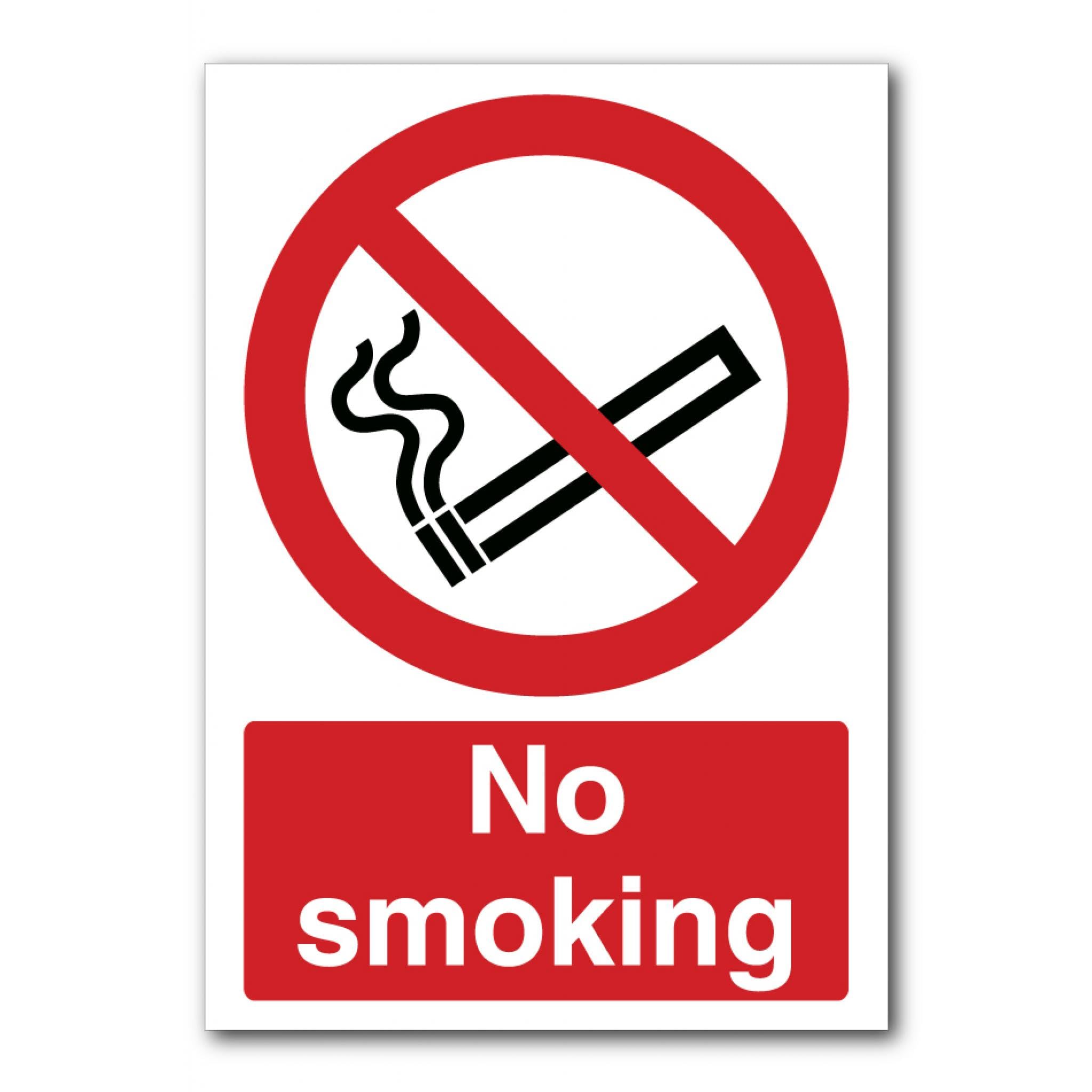 No Smoking Prohibition Sign, 12x8 Inch Metal Tin Sign, Fire Safety Plaque for All Kinds of Commercial and Industrial Places