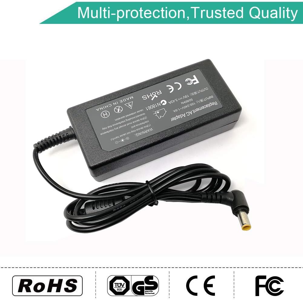 TYZEST 19V Ac Adapter for LG Electronics 19'' 20'' 22'' 23'' 24'' 27'' LED LCD Monitor LED LCD HDTV Widescreen Flatron IPS236V IPS236-PN E2750VR-SN Replacement Power Supply Charger Cord
