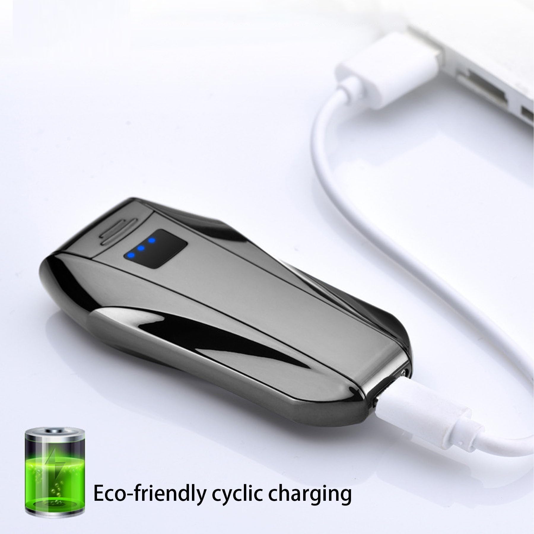 Briquet plasma rechargeable par USB, flamme à double arc, affichage intelligent de l'alimentation, idéal pour le camping et la randonnée, design portable et compact