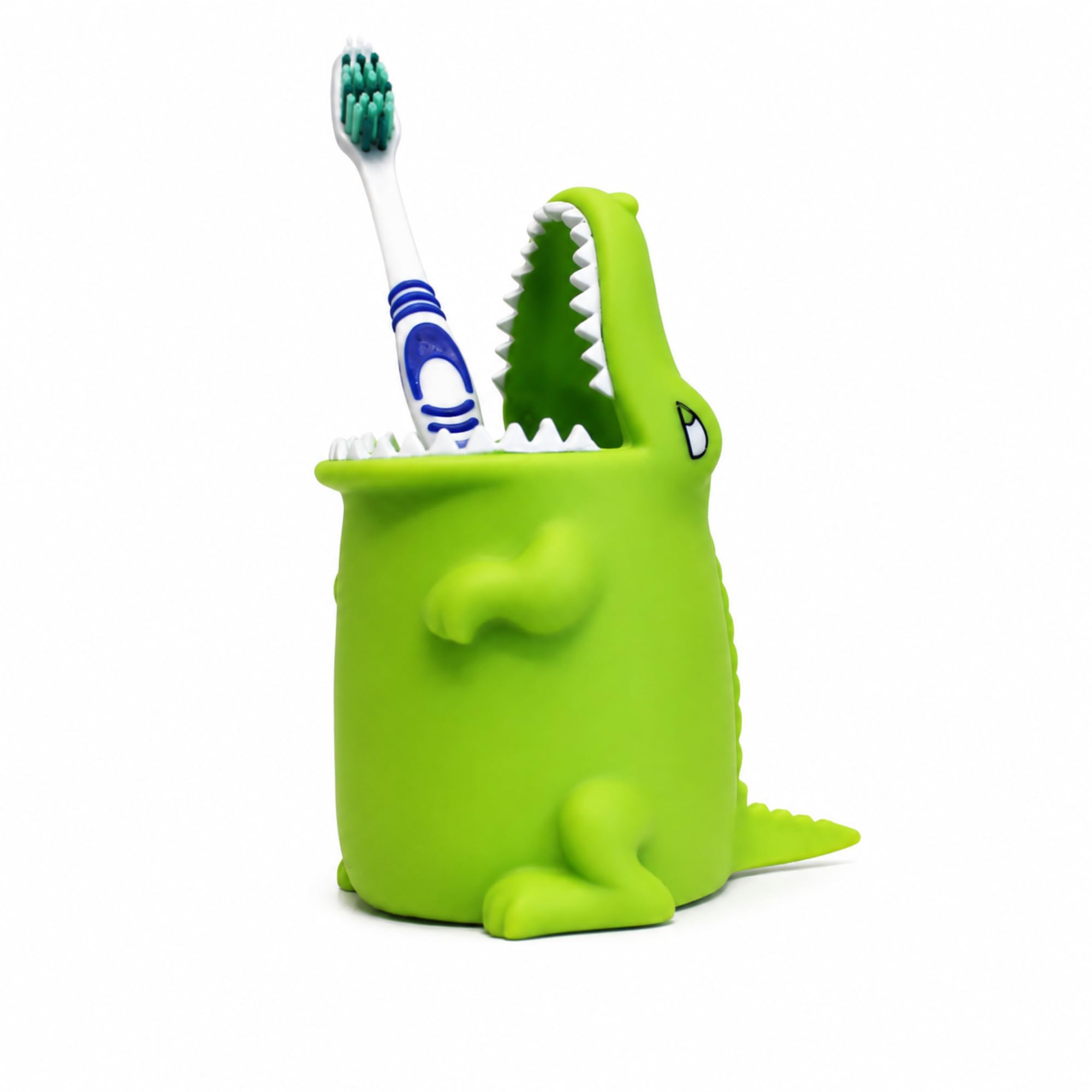 Winkee - Animal Toothbrush Cup | Animal Toothbrush Mug (Crocodile)