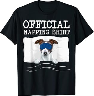 Sleeping Italian Greyhound Sleep Official Napping T-Shirt