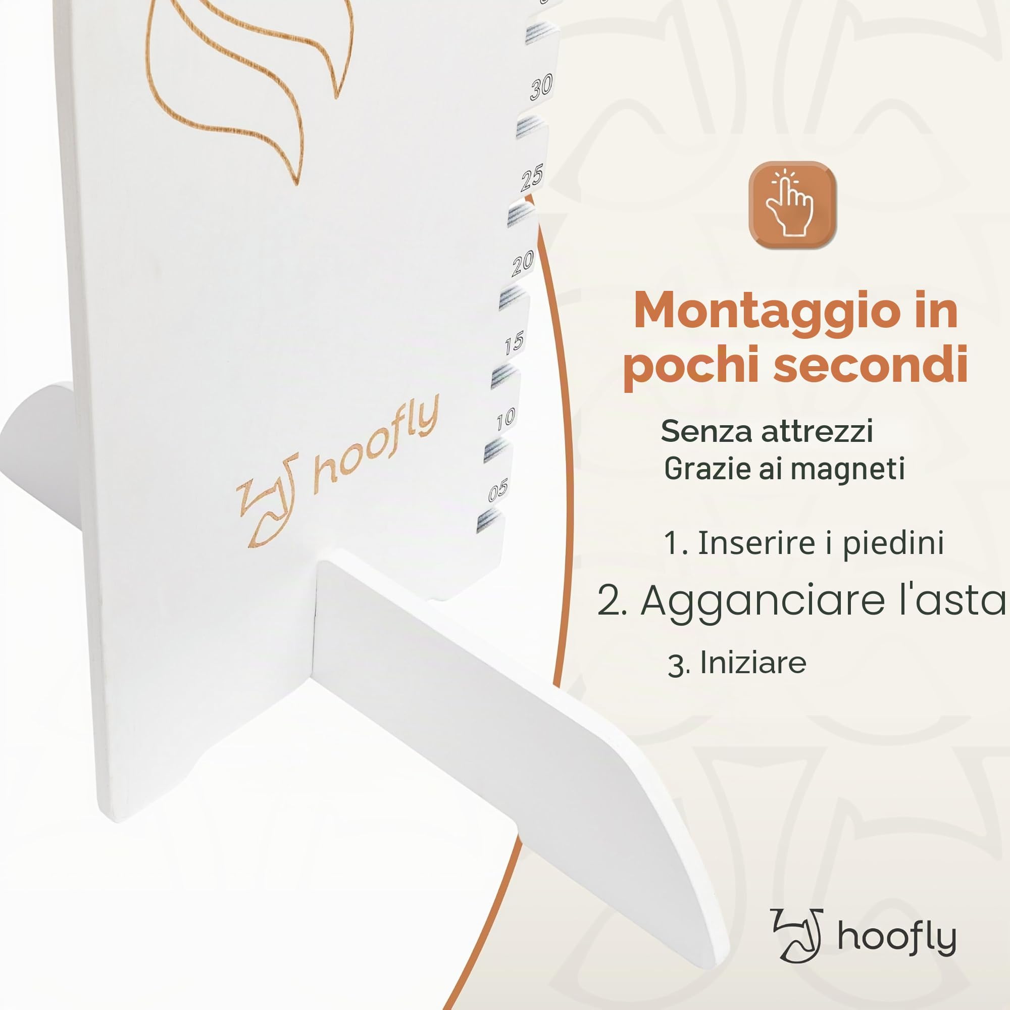 Hobby Horse Ostacolo regolabile in altezza fino a 100 cm – Tunier ostacolo per bambini e giovani, accessori professionali per hobby, cavallo, parcours e regalo per bambini