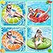 90shine 7PCS Fruit Pool Floats: Watermelon Kiwi Orange Lemon Swimming Rings with 13.5
