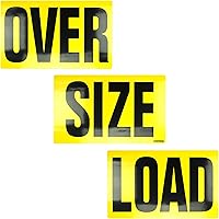 Vista 7 de Productos de advertencia de gran tamaño, letrero magnético de carga de 3 piezas (12 x 60), fabricado en Estados Unidos